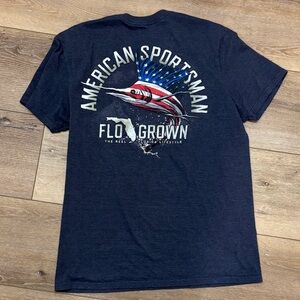 Men's Navy  flor grown Graphic T-Shirt